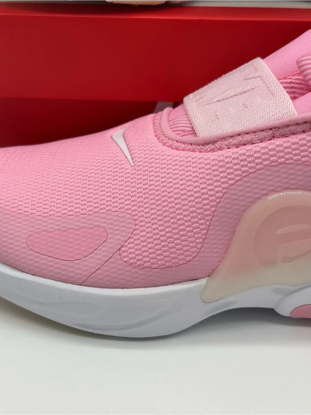 Nike Kids Pink Slip-On Sneakers with White Sole